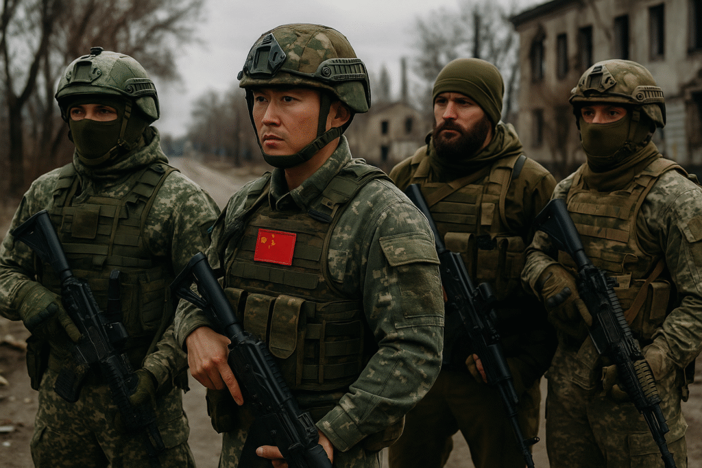 Chinese soldier in Russian army