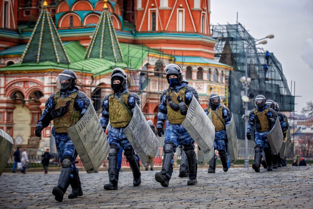Training Of The Federal Security Service. Russia, Moscow, Red square